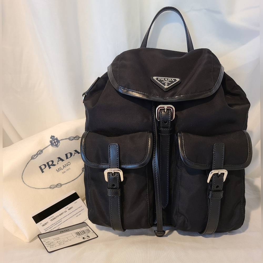 Prada Tessuto Soft Ca Backpack